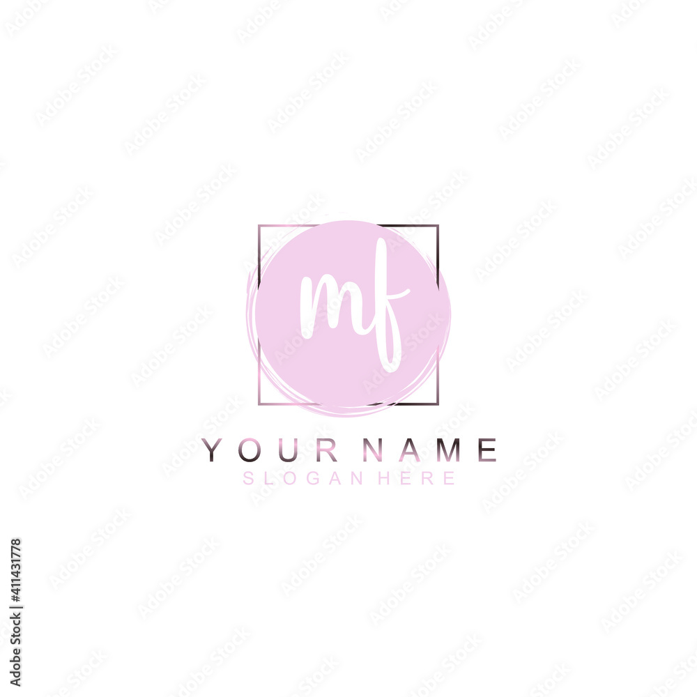 M Initial handwriting logo template vector M Initial handwriting logo template vector