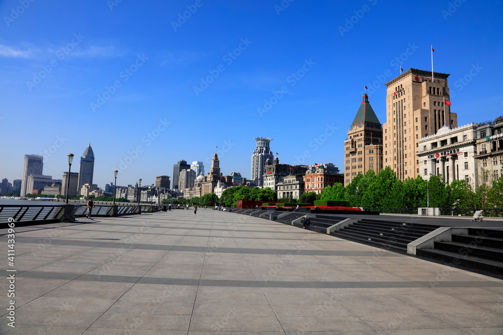 Architectural scenery of Shanghai Bund, China Architectural scenery of Shanghai Bund, China