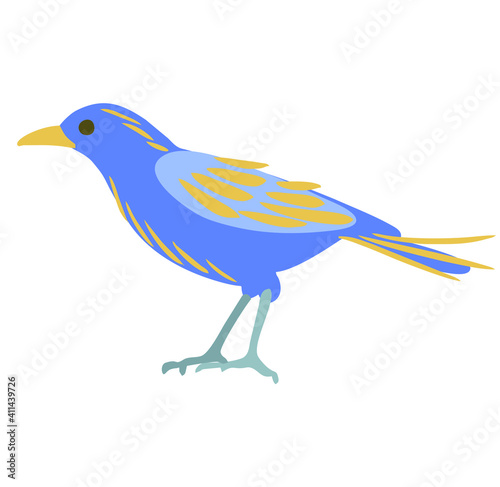 National Bird Day Vector Illustration. Image of a bird soaring in the sky. Silhouette of a bird. Feathers of a bird