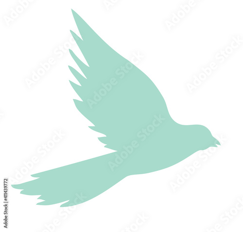 National Bird Day Vector Illustration. Image of a bird soaring in the sky. Silhouette of a bird. Feathers of a bird