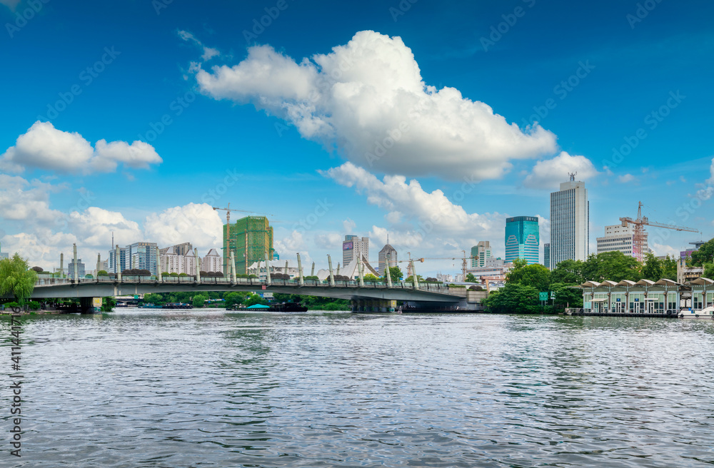 Naklejka premium West Lake Cultural Square, Hangzhou, Zhejiang Province, China