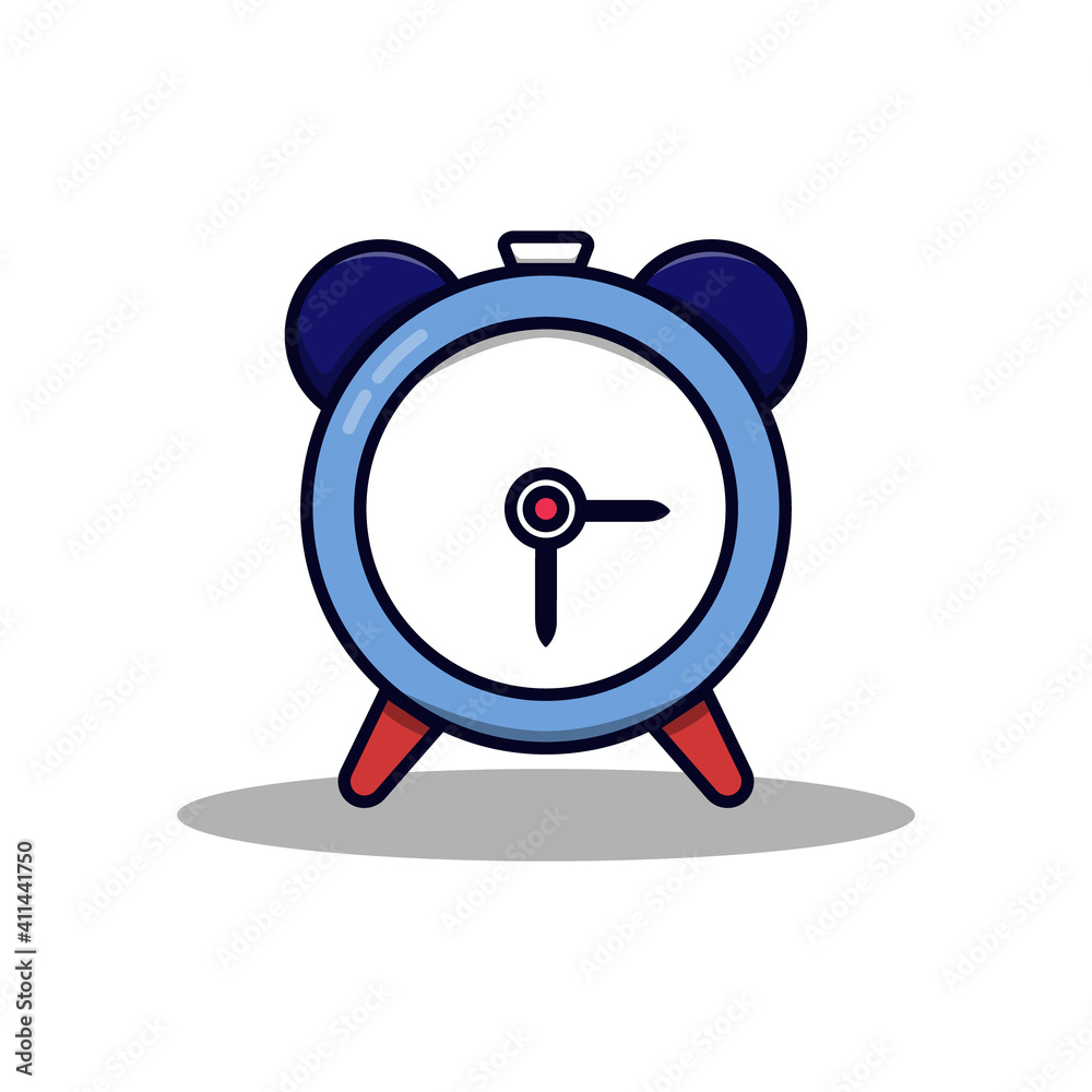 illustration of a simple vector clock. flat design illustration illustration of a simple vector clock. flat design illustration