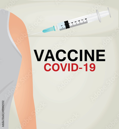 Covid 19 vaccine. vector illustration