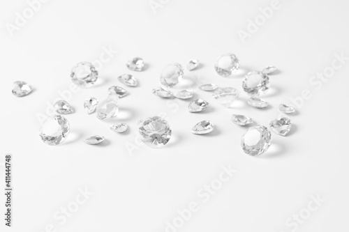 diamonds isolated on white