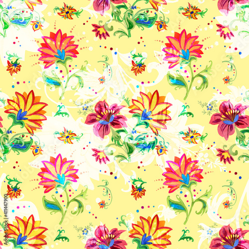seamless floral pattern © Андрей Ананенков