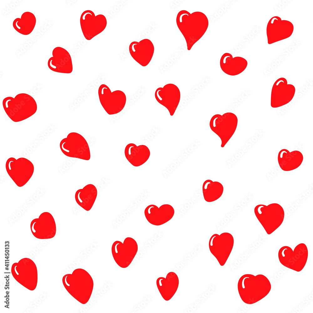 romantic seamless pattern of red hearts for Valentine's day for packaging romantic seamless pattern of red hearts for Valentine's day for packaging