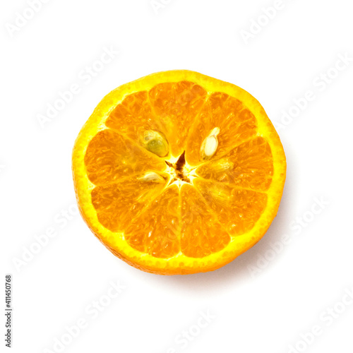 Mandarin on a white background 2