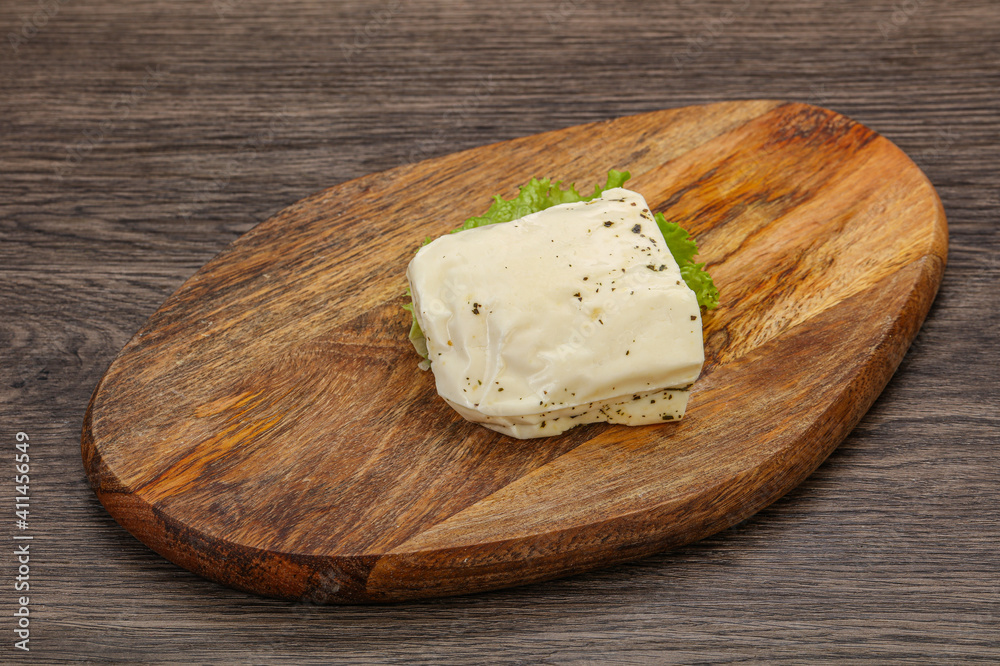 Halloumi cheese with mint for grill Halloumi cheese with mint for grill