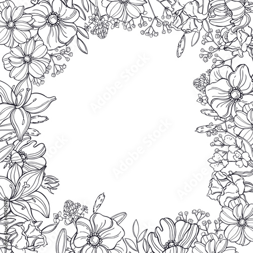 Wallpaper Mural Floral background. Vector  illustration. Torontodigital.ca