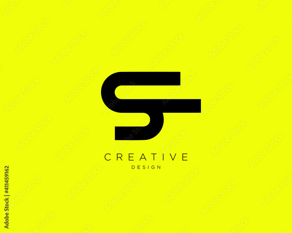 Creative and Minimalist Letter SF Logo Design Icon, Editable in Vector Format Creative and Minimalist Letter SF Logo Design Icon, Editable in Vector Format