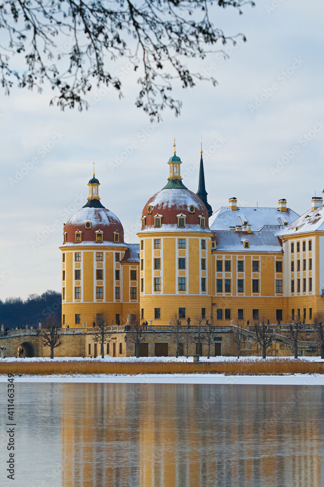 Obraz premium Moritzburg Castle in winter