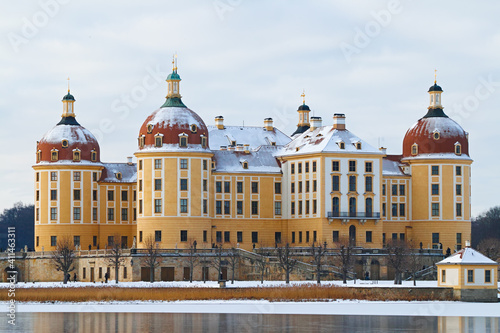 Moritzburg Castle in winter