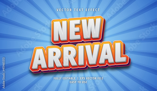 Text Effect 3D New Arrival, Editable Text Style