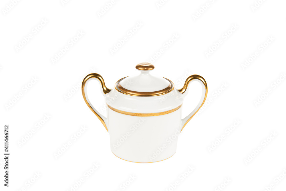 porcelain milk server isolated on white porcelain milk server isolated on white
