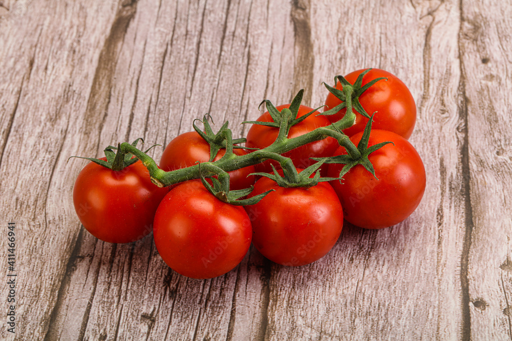 Fresh ripe cherry tomato branch Fresh ripe cherry tomato branch