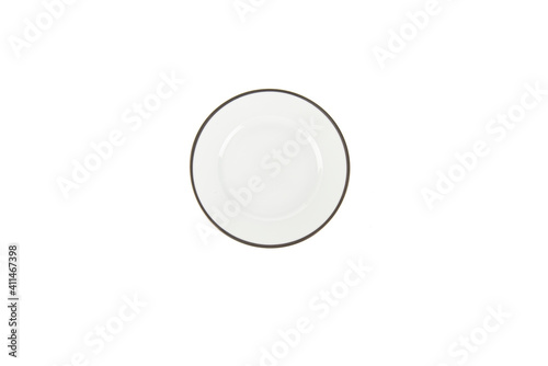 porcelain plate isolated on white background