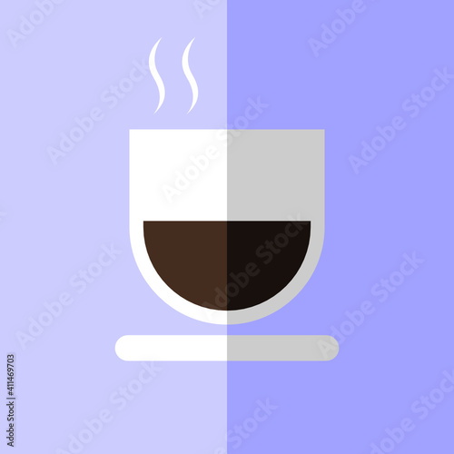 cup of hot chocolate drink flat design