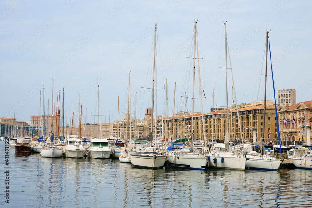 Harbor at Marseille Provence South France..