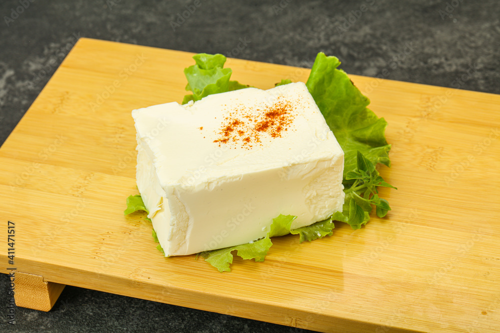 Greek traditional soft feta cheese