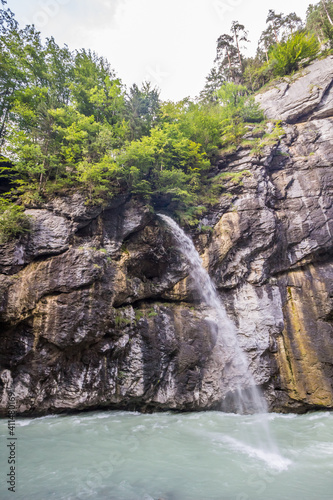 Aare Gorge in Berner Oberland in Switzerland