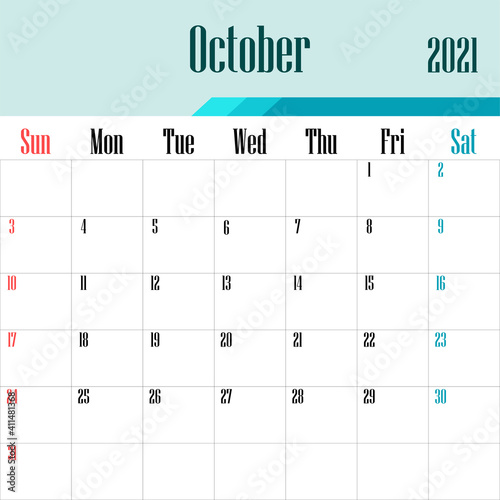 2021 calendar template