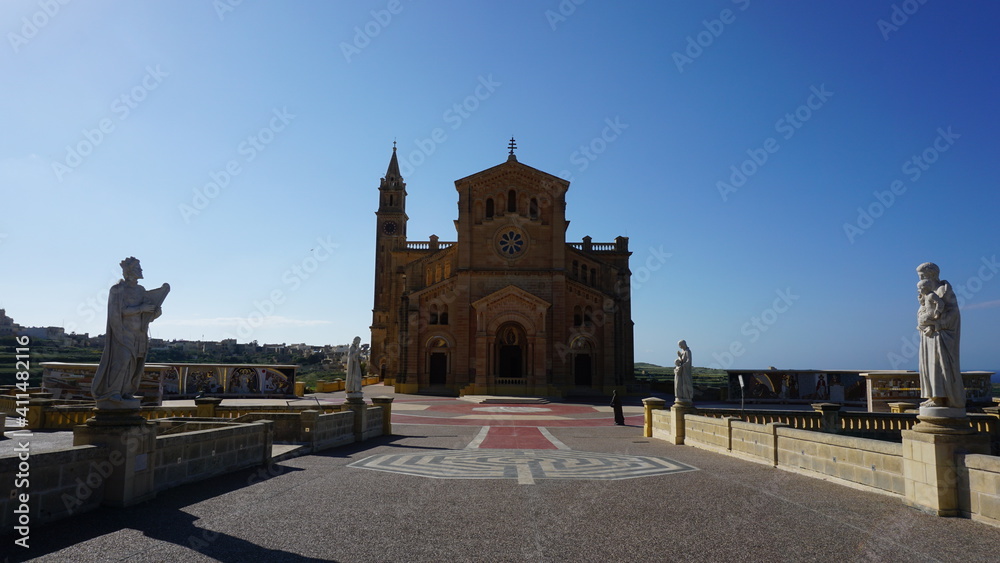 the Basilika ta Pinu in Gharb on the island Gozo in the month of March, Malta