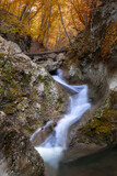 A waterfall in Kuchuk-Karasu canyon, Crimea