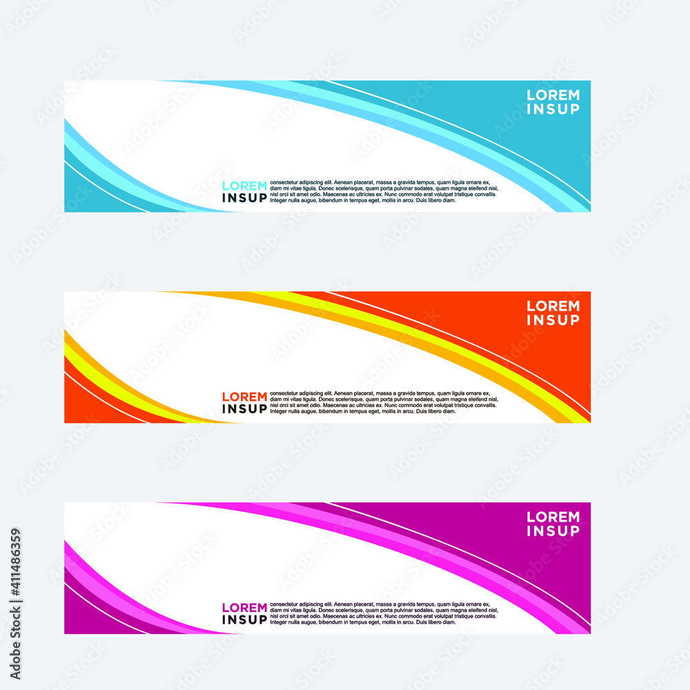 Naklejka premium abstract geometric web design banner template