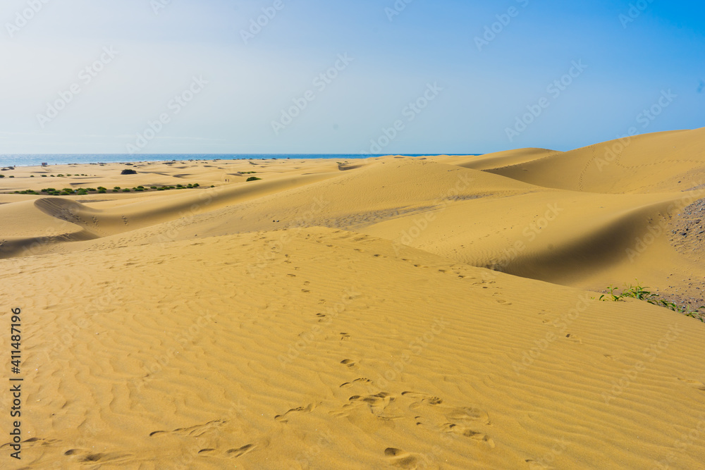 Maspalomas dunes, Gran Canaria, Canary Islands, Spain.