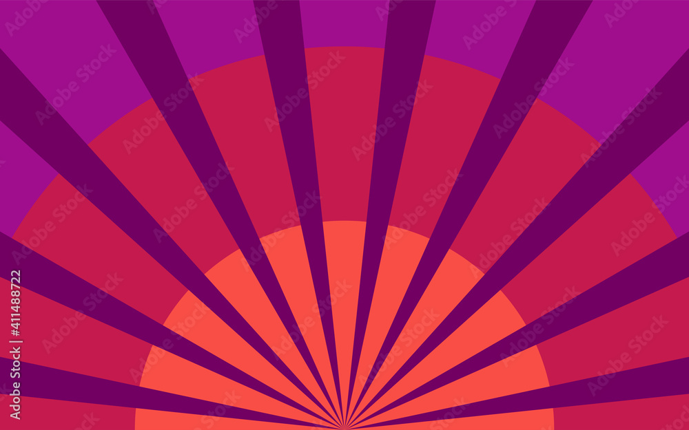 Summer rays background. Banner for circus poster