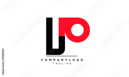Abstract Letter Initial UP ,PU,U and P Vector Logo Design Template