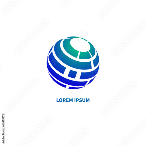 Networking logo. Communications or telecommunications icon