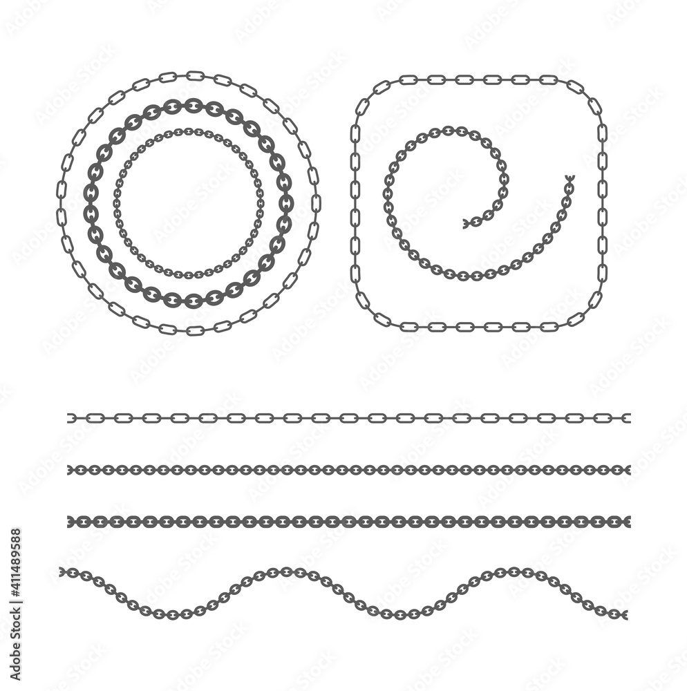 Obraz premium chain frame circle