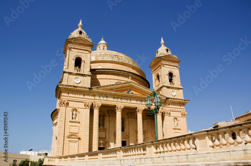 The Basilica of St Peter and St Paul from Gozo, Malta 