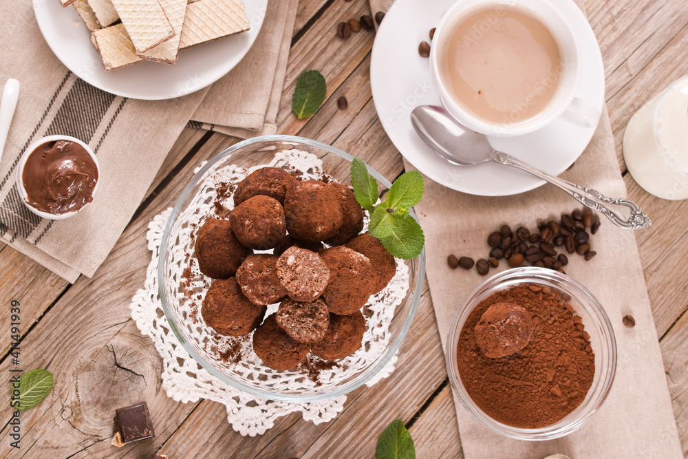 Chocolate truffles. Chocolate truffles.