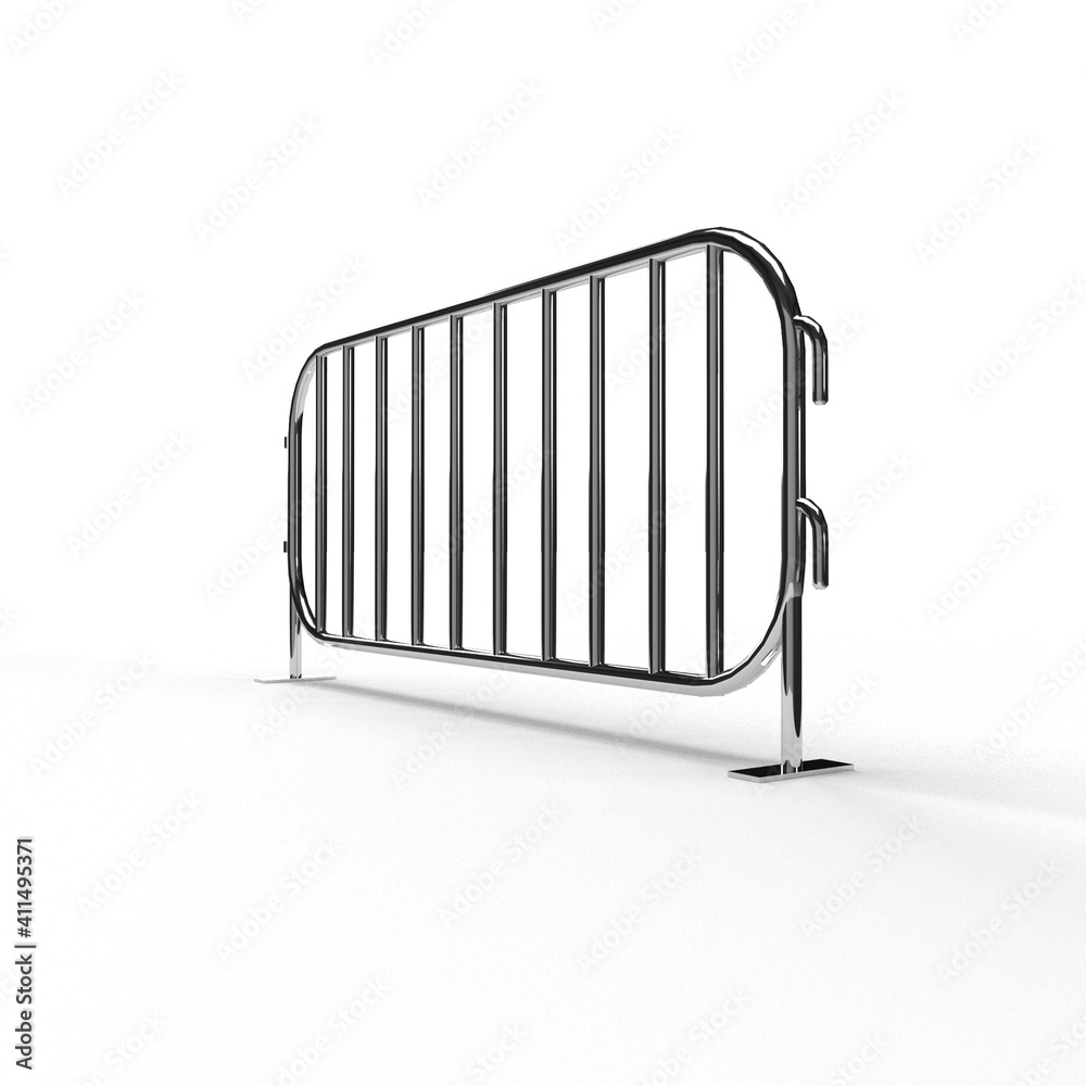 barricade on white background barricade on white background