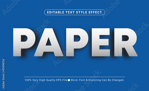 3D Paper Embossed Text Effect  Editable Text Effect