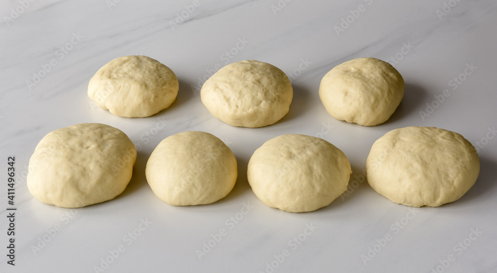Step by step preparation of yeast donuts