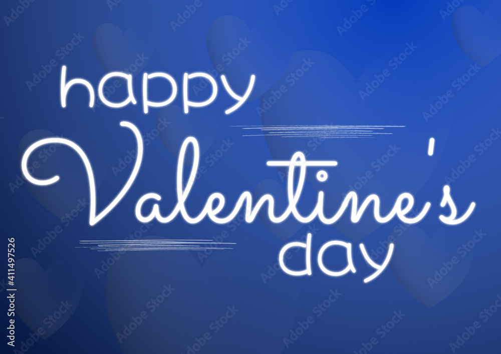 Obraz premium Nice minimalistic Valentine's card 