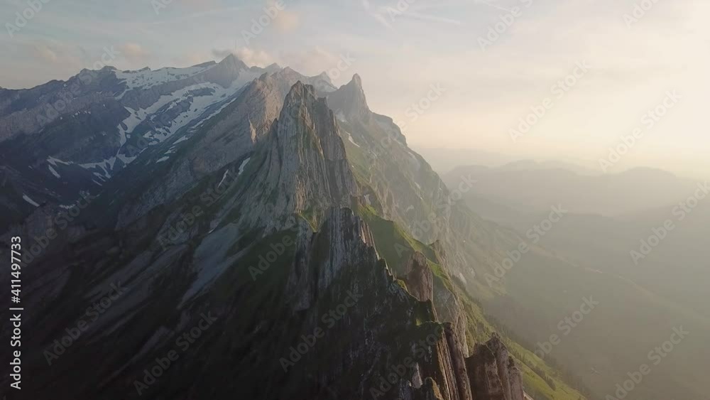 Schweizer Alpen von oben