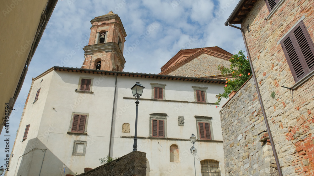 Il borgo medievale di Lucignano in provincia di Arezzo, Toscana, Italia.