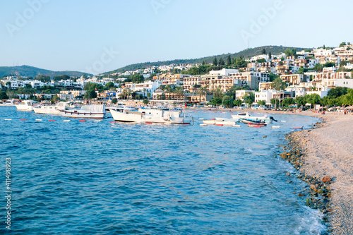 Bodrum is popular beach resort town in Turkey.