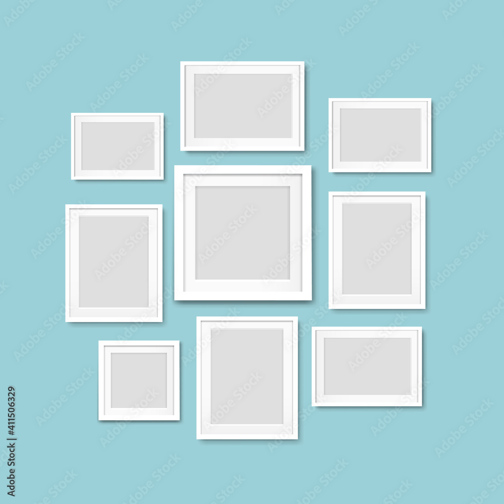Picture Frame Isolated Mint Background With Gradient Mesh, Vector Illustration Picture Frame Isolated Mint Background With Gradient Mesh, Vector Illustration