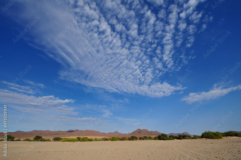 Fototapeta premium Clouds over the mountains in Puros