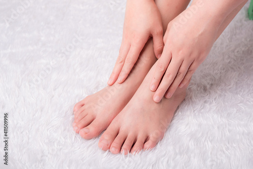 Female feet are injured health care
