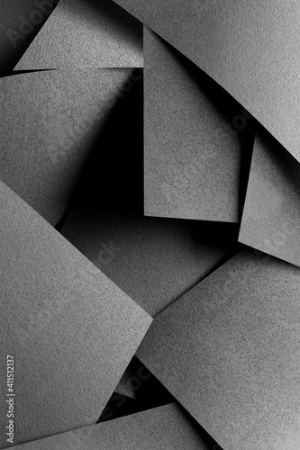 Composition made geometric shapes. Abstract background