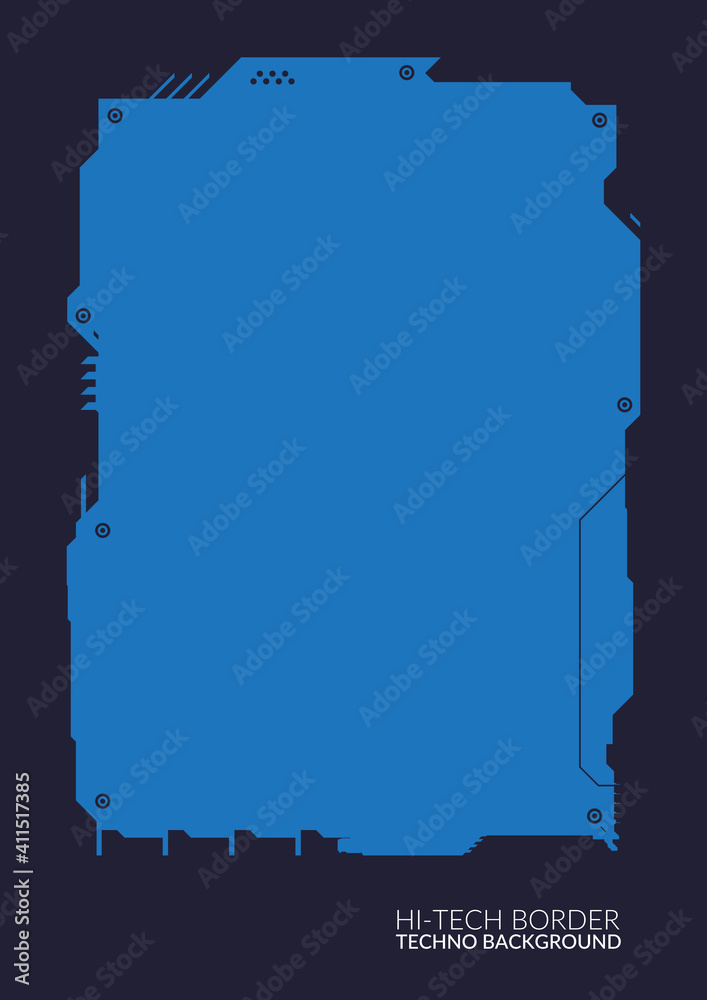 Obraz premium Detailed Hitech Border Background