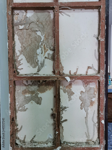 picture of damaged wall in the house because have been eaten by termite
