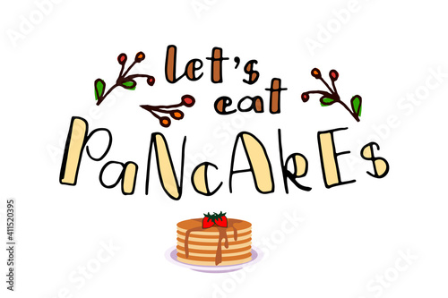 lettering for Mardi Gras holiday greeting card