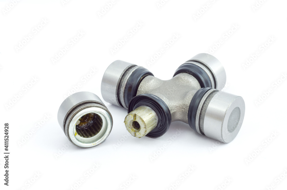 Cardan joint isolated on white background Cardan joint isolated on white background